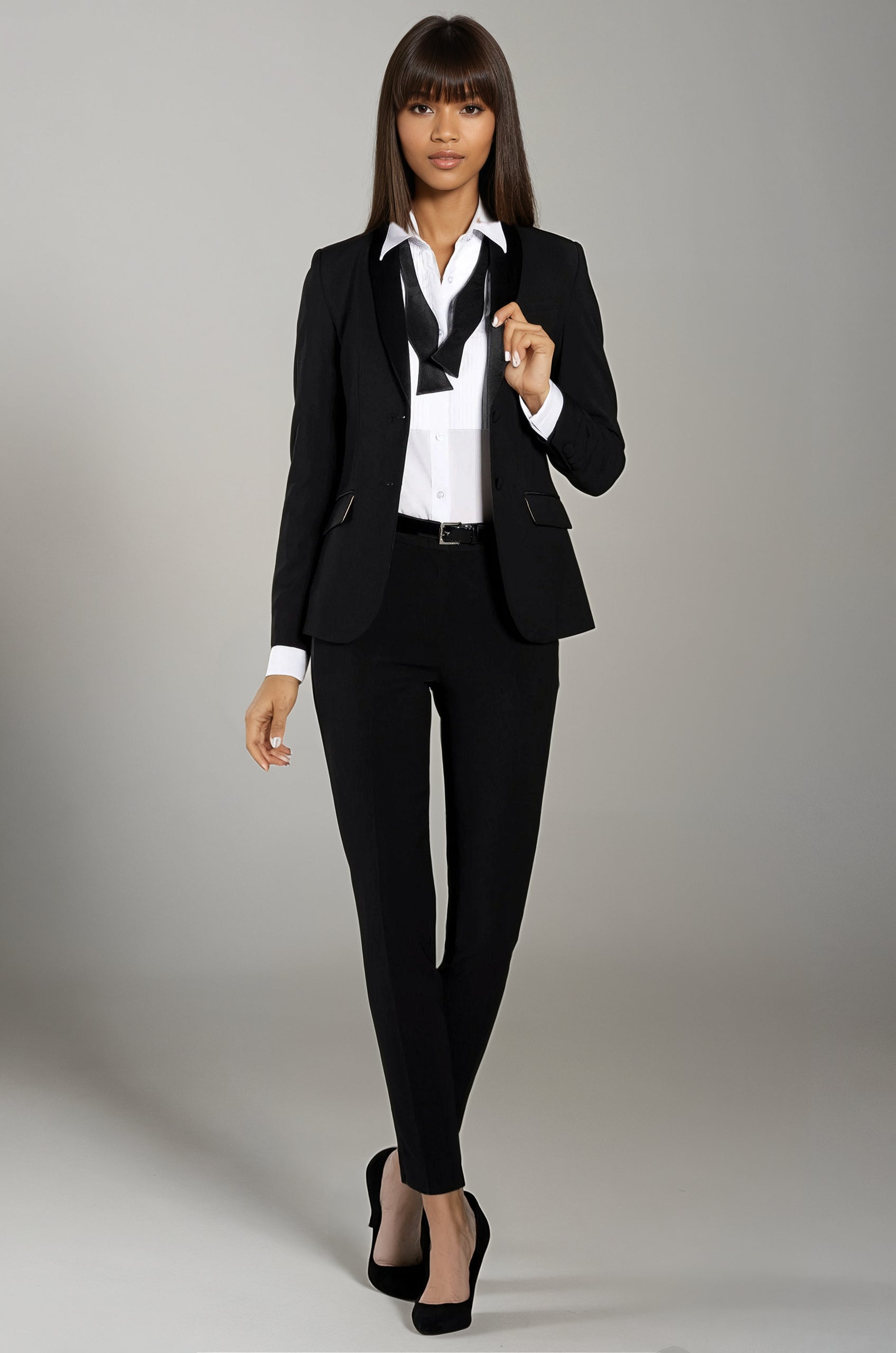 Black Shawl Collar Tuxedo Jacket - Women’s Tuxedo Suits | girls prom tuxedo | gal tux | Wedding Party, Bridesmaids