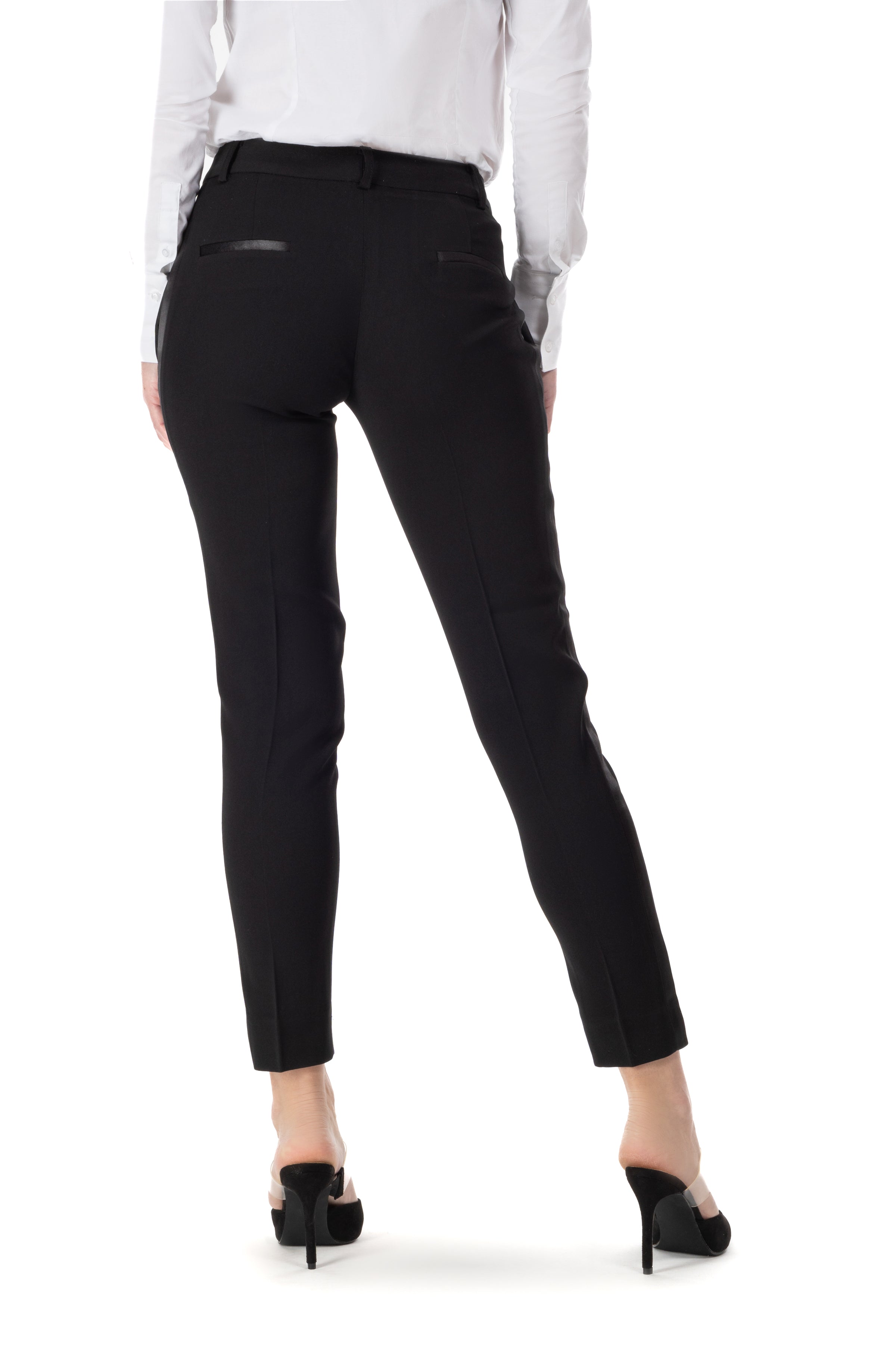 Black Ultra Slim Fit Women's Pants – LITTLE BLACK TUX