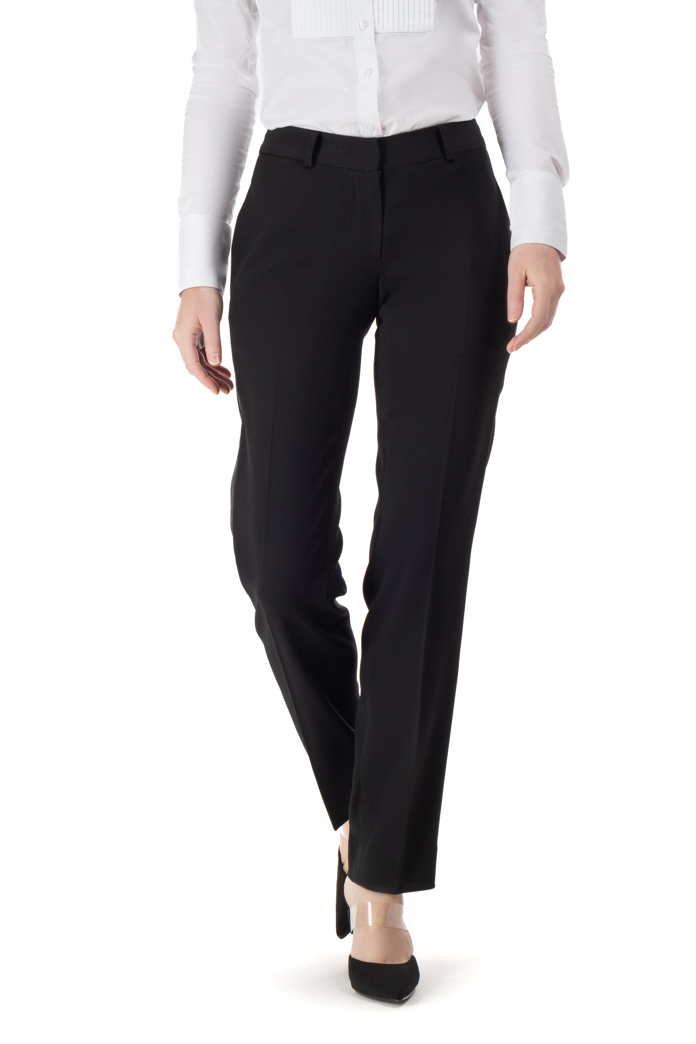 Black Slim Fit Tuxedo Pants for Women – LITTLE BLACK TUX