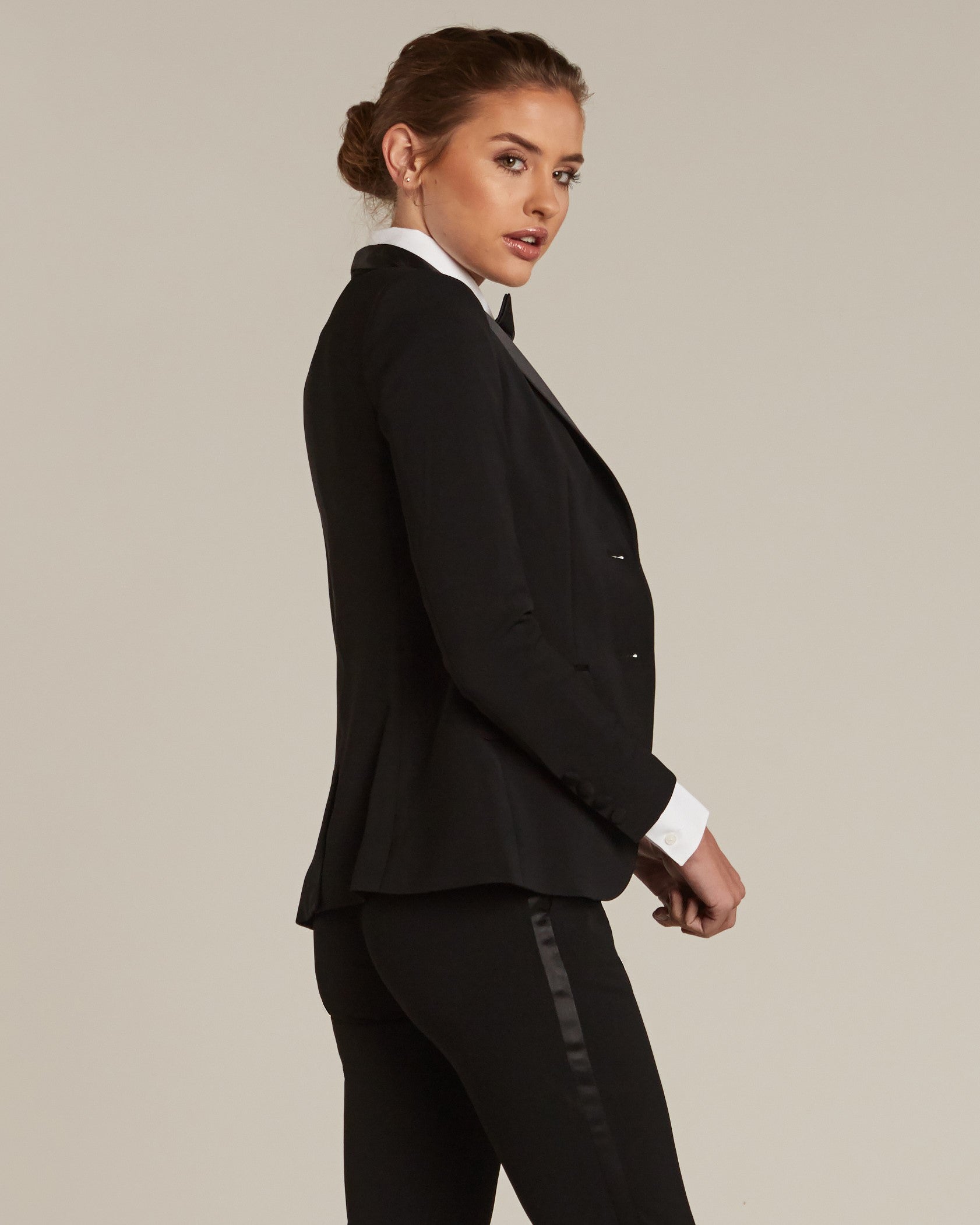 Women Blazer Jacket Elegant Slim Patchwork Lace Suit V-Neck Single Button  Office Lady Shirt Black M at Amazon Women's Clothing store