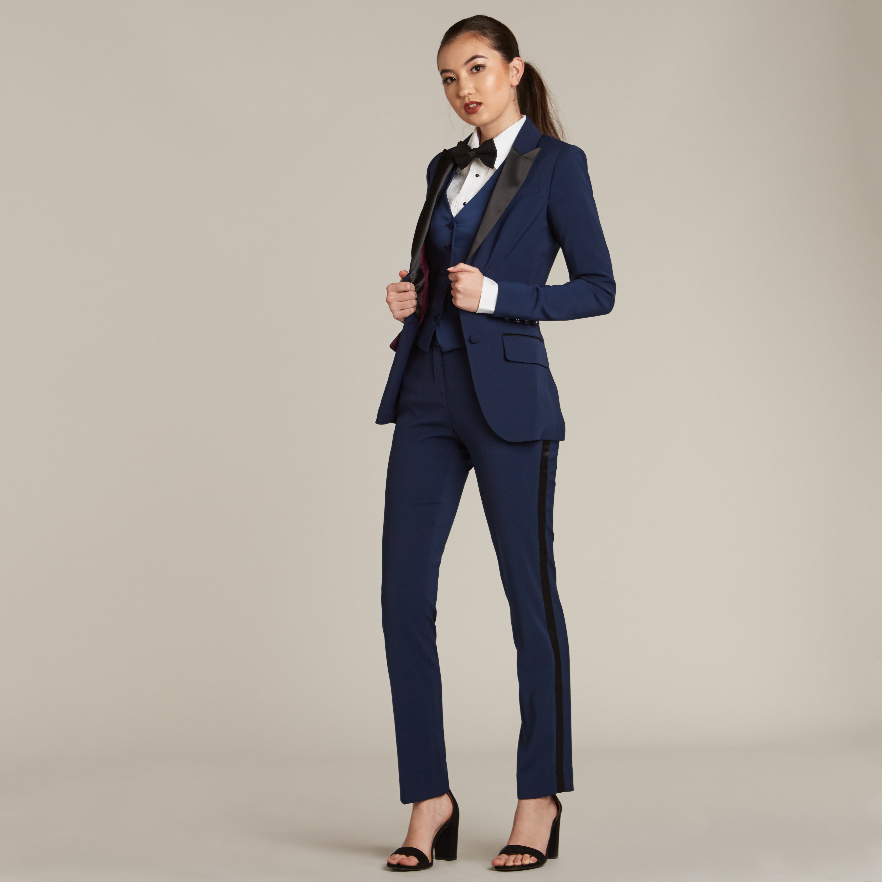 Womens navy shop jacket for wedding