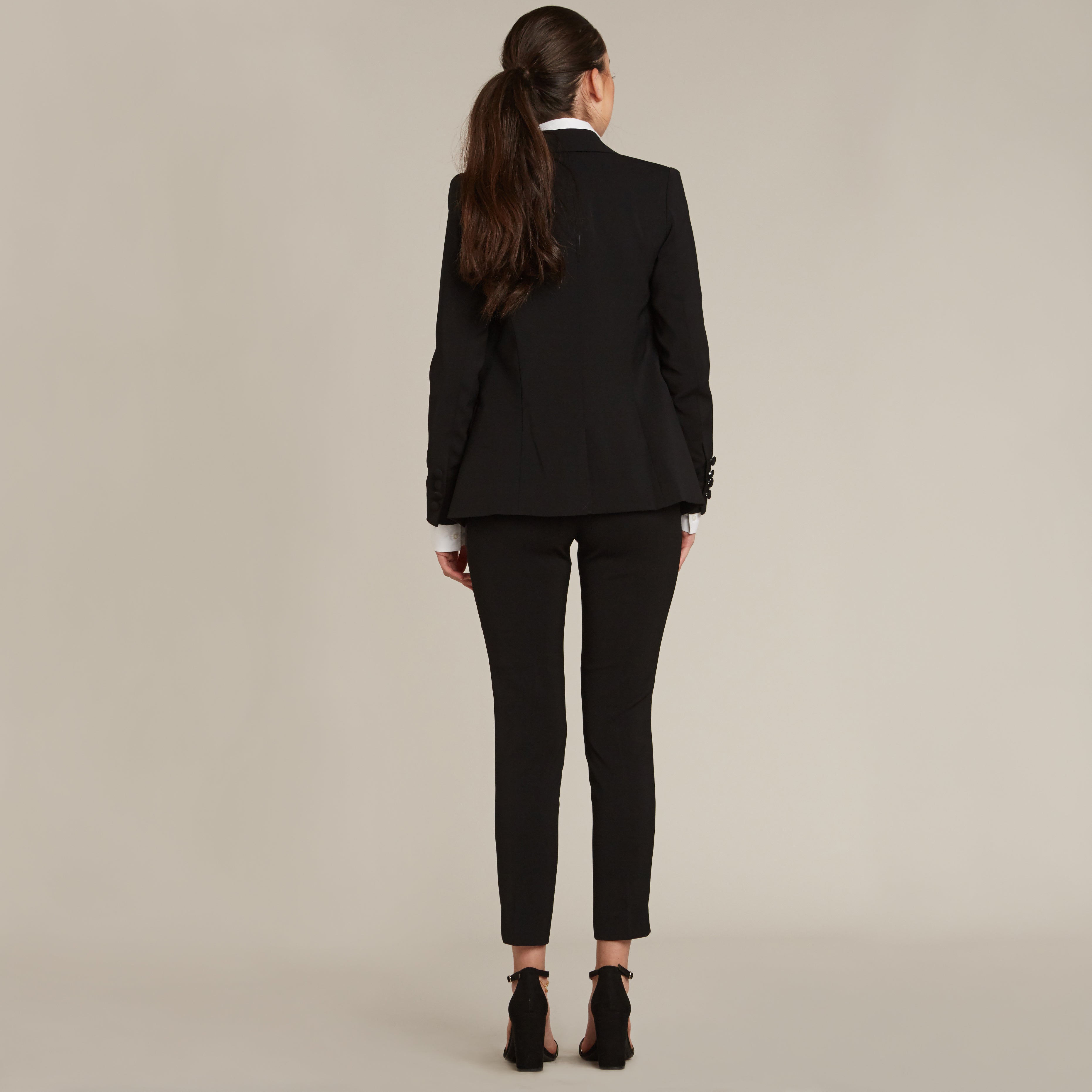 Plus size 2024 black tuxedo jacket