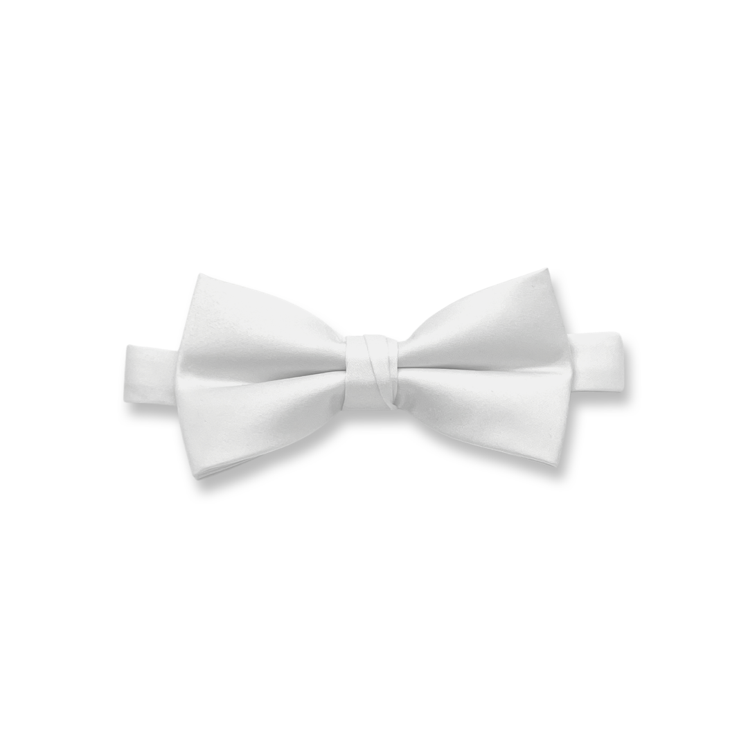 White Poly Satin Bow Tie for Women – LITTLE BLACK TUX